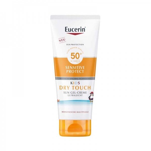 Päikesekaitse geel-kreem SPF-50+ Eucerin Sun Kids Dry Touch, 200ml hind ja info | Päikesekreemid | kaup24.ee