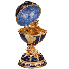 Faberge stiilis muna, ehtekarp - Gloobus laevaga hind ja info | Muud kingitused | kaup24.ee
