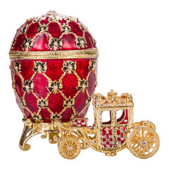 Faberge stiilis keiserlik kroonimismuna, ehtekarp vankriga hind ja info | Muud kingitused | kaup24.ee