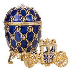 Faberge stiilis keiserlik kroonimismuna, ehtekarp vankriga hind ja info | Muud kingitused | kaup24.ee