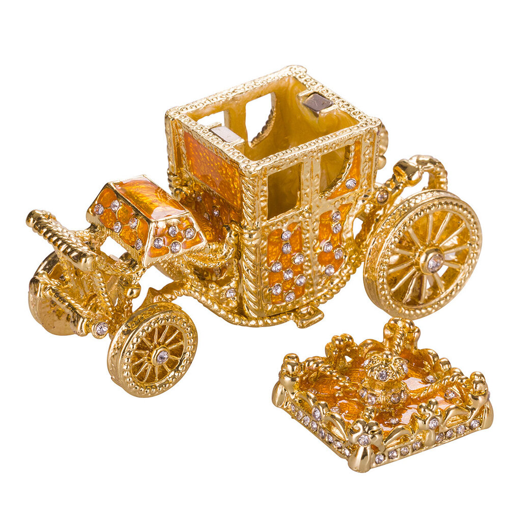 Faberge stiilis keiserlik kroonimismuna, ehtekarp vankriga hind ja info | Muud kingitused | kaup24.ee