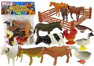 Kujukeste komplekt Farmi loomad, 16 tk. hind ja info | Poiste mänguasjad | kaup24.ee