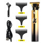Metallist juhtmevaba juukse- ja habemetrimmer-pardel LIVMAN VINTAGE T9, LCD-ekraaniga hind ja info | Juukselõikusmasinad, trimmerid | kaup24.ee
