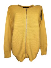 Женский темно-желтый свитер больших размеров цена и информация | Женские кофты | kaup24.ee