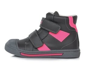 Кожаные ботинки для девочек Ponte 20 DA06-3-736BL, тёмно серые цена и информация | Детские сапоги | kaup24.ee