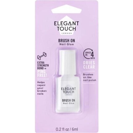 Kunstküünte liim Elegant Touch 6 ml hind ja info | Maniküüri ja pediküüri tarvikud | kaup24.ee