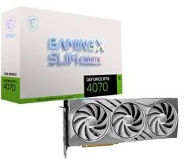 MSI GeForce RTX 4070 Gaming X Slim White hind ja info | Videokaardid (GPU) | kaup24.ee