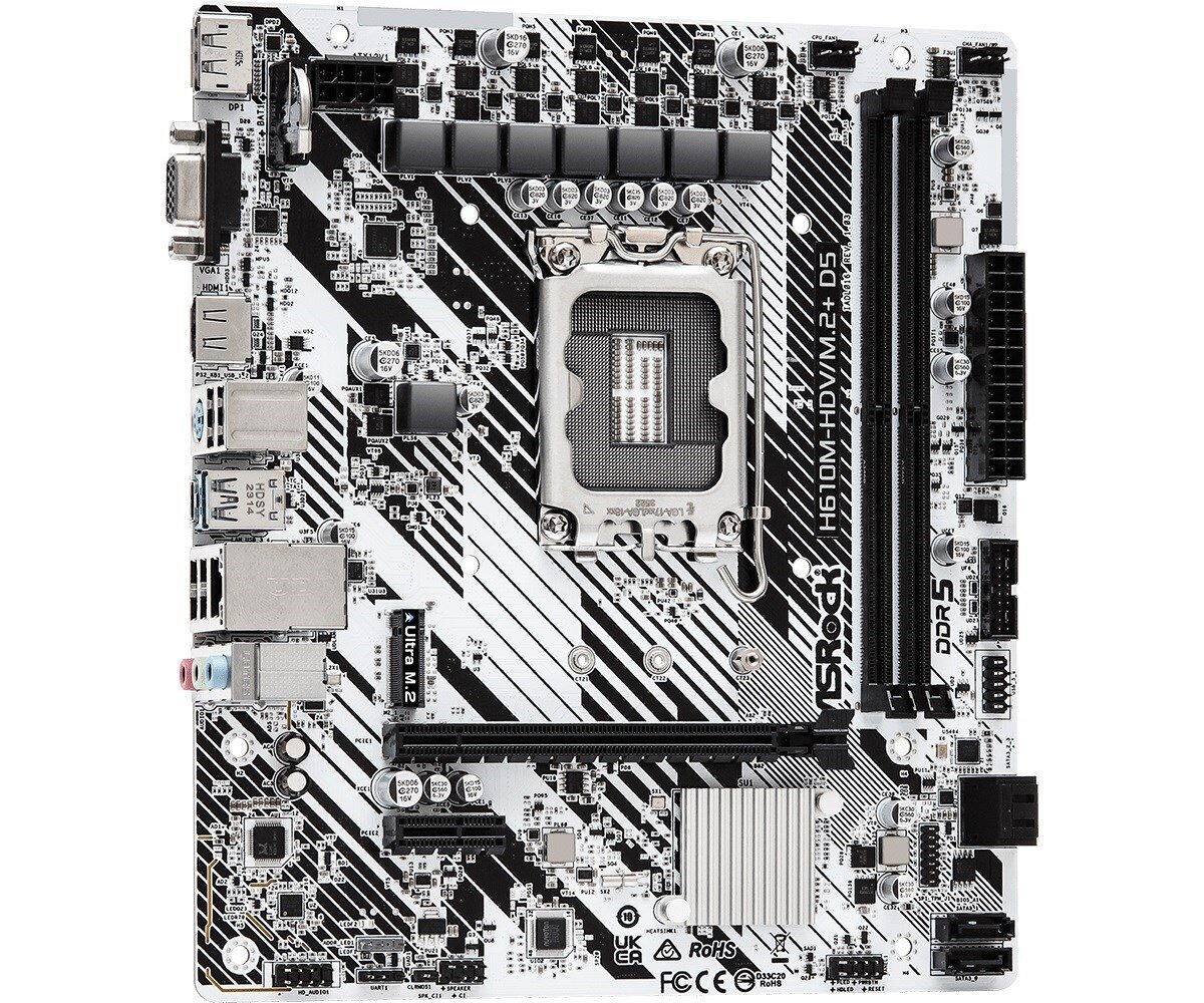 ASRock H610M-HDV/M.2+ D5 hind ja info | Emaplaadid | kaup24.ee