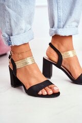Sandaalid naistele Enjoy, must hind ja info | Naiste sandaalid | kaup24.ee