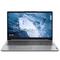 Sülearvuti Lenovo IdeaPad 1 15AMN7, 15.6'', FHD, Ryzen 3, 8 GB, 256 GB, Radeon 610M, SWE, cloud gray цена и информация | Ноутбуки | kaup24.ee