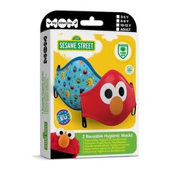 Hügieeniline taaskasutatav kangasmask/riidemask Sesame Street Premium 3-5 aastat цена и информация | Аптечки | kaup24.ee