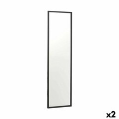 Настенное зеркало 30 x 120 cm Чёрный Деревянный MDF (2 штук) цена и информация | Зеркала | kaup24.ee