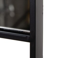 Настенное зеркало 60 x 2,5 x 90 cm Чёрный Металл цена и информация | Подвесные зеркала | kaup24.ee