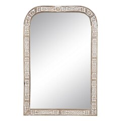 Настенное зеркало 51 x 3 x 76 cm Деревянный Белый цена и информация | Подвесные зеркала | kaup24.ee