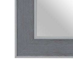 Настенное зеркало 66 x 2 x 86 cm Серый Деревянный Белый цена и информация | Подвесные зеркала | kaup24.ee
