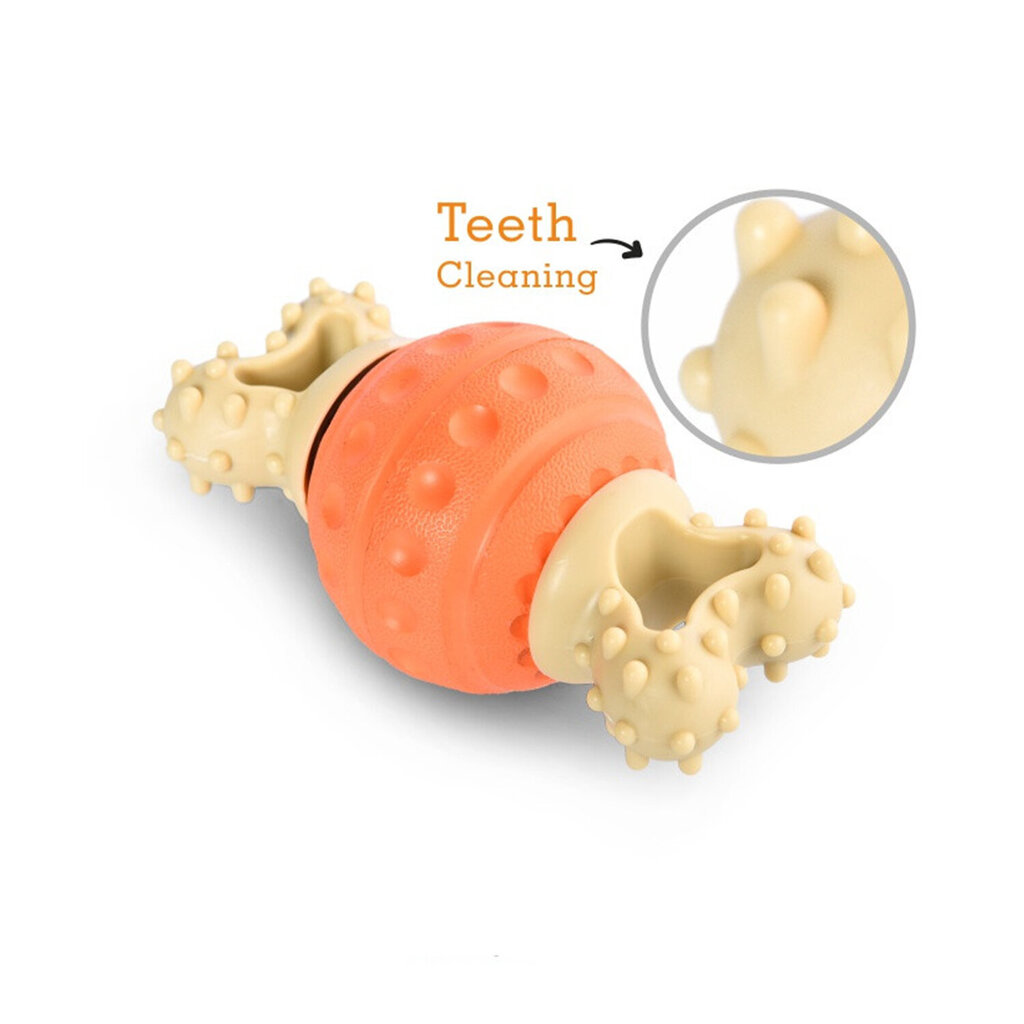 Plastikust ujuv mänguasi koertele, oranž, 14x7,5x7,5 cm цена и информация | Mänguasjad koertele | kaup24.ee