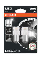 Osram ledlambid 12V LED P21W 6000K 1,4W BA15S, 2 tk цена и информация | Автомобильная ксеноновая лампа D2R 6000К (Китай) | kaup24.ee