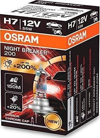 Osram halogeenlamp H7 Night Breaker 200, 12V, 55W, +200% 1tk цена и информация | Autopirnid | kaup24.ee