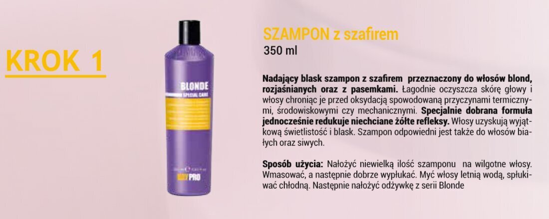 KayPro Brightening CONDITIONER BLONDE – blondid, pleegitatud ja triibulised juuksed – 350 ml hind ja info | Juuksepalsamid | kaup24.ee