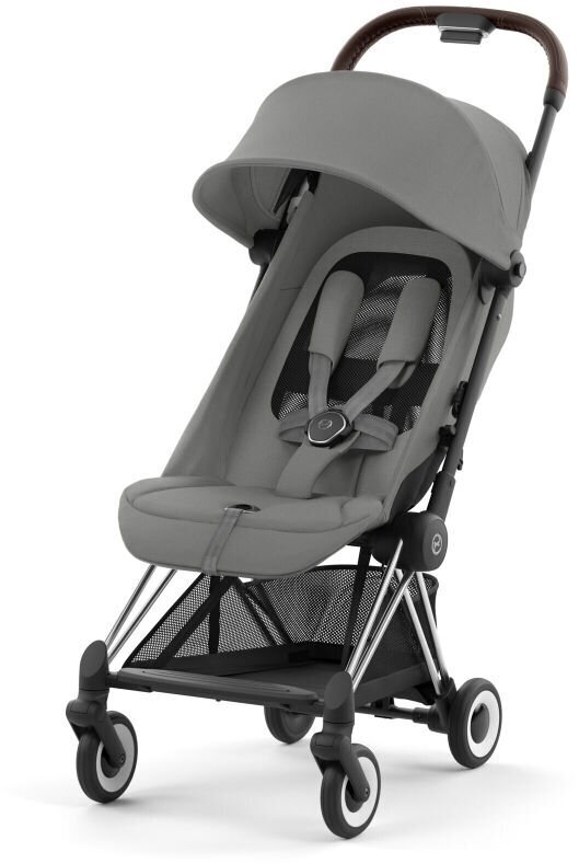 Cybex Спортивная Коляска Coya Chrome, Dark Brown Mirage Grey Цена.