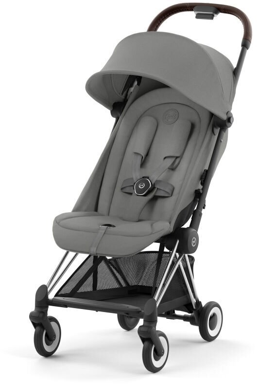 Cybex Спортивная Коляска Coya Chrome, Dark Brown Mirage Grey Цена.