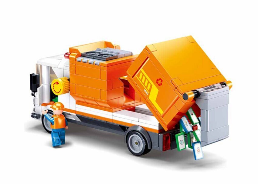 Konstruktor Sluban - Garbage Truck, 326 osa hind ja info | Klotsid ja konstruktorid | kaup24.ee