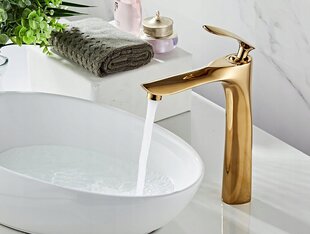 Mexen Lily - Kõrge kullaga kraanikauss hind ja info | Vannitoa segistid | kaup24.ee