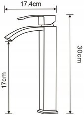 Mexen Libra высокий смеситель для раковины, хром цена и информация | Смесители | kaup24.ee