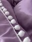 Pom Pom Decor voodipesukomplekt (200x230 cm), 3 osa, violetne hind ja info | Voodipesukomplektid | kaup24.ee