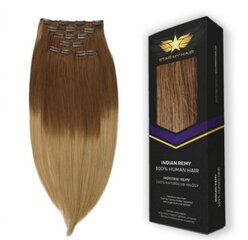 Naturaalsed clip-in juuksepikendused Remy, helepruunid, B10/613 nr, 6 tk hind ja info | Juuste aksessuaarid | kaup24.ee