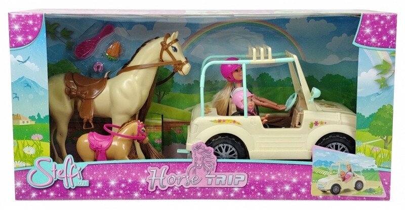 Nukk Simba Steffi Love Horse Trip, 29 cm hind ja info | Tüdrukute mänguasjad | kaup24.ee