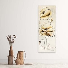 Seinapilt Kuldsed lilled цена и информация | Картины, живопись | kaup24.ee