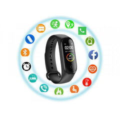 Smartband M4 Black цена и информация | Смарт-часы (smartwatch) | kaup24.ee
