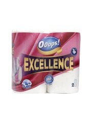 Majapidamispaber OOOPS! Excellence, 3 kihiline, 2 tk цена и информация | Туалетная бумага, бумажные полотенца | kaup24.ee