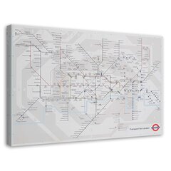 Seinapilt Londoni metroo – liinikaart hind ja info | Seinapildid | kaup24.ee