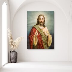 Seinapilt Jeesus Kristus цена и информация | Настенные деревянные декорации | kaup24.ee