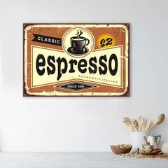 Seinapilt Espresso kilp hind ja info | Seinapildid | kaup24.ee
