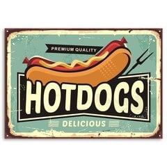 Seinapilt Retro hot dog цена и информация | Картины, живопись | kaup24.ee