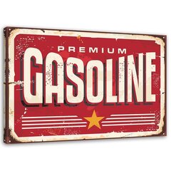 Seinapilt Retro bensiin цена и информация | Картины, живопись | kaup24.ee