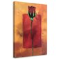 Seinapilt Käsimaalina punane roos hind ja info | Seinapildid | kaup24.ee