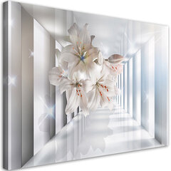 Печать холста, цветы в коридоре 3D 39,99 цена и информация | Картины, живопись | kaup24.ee