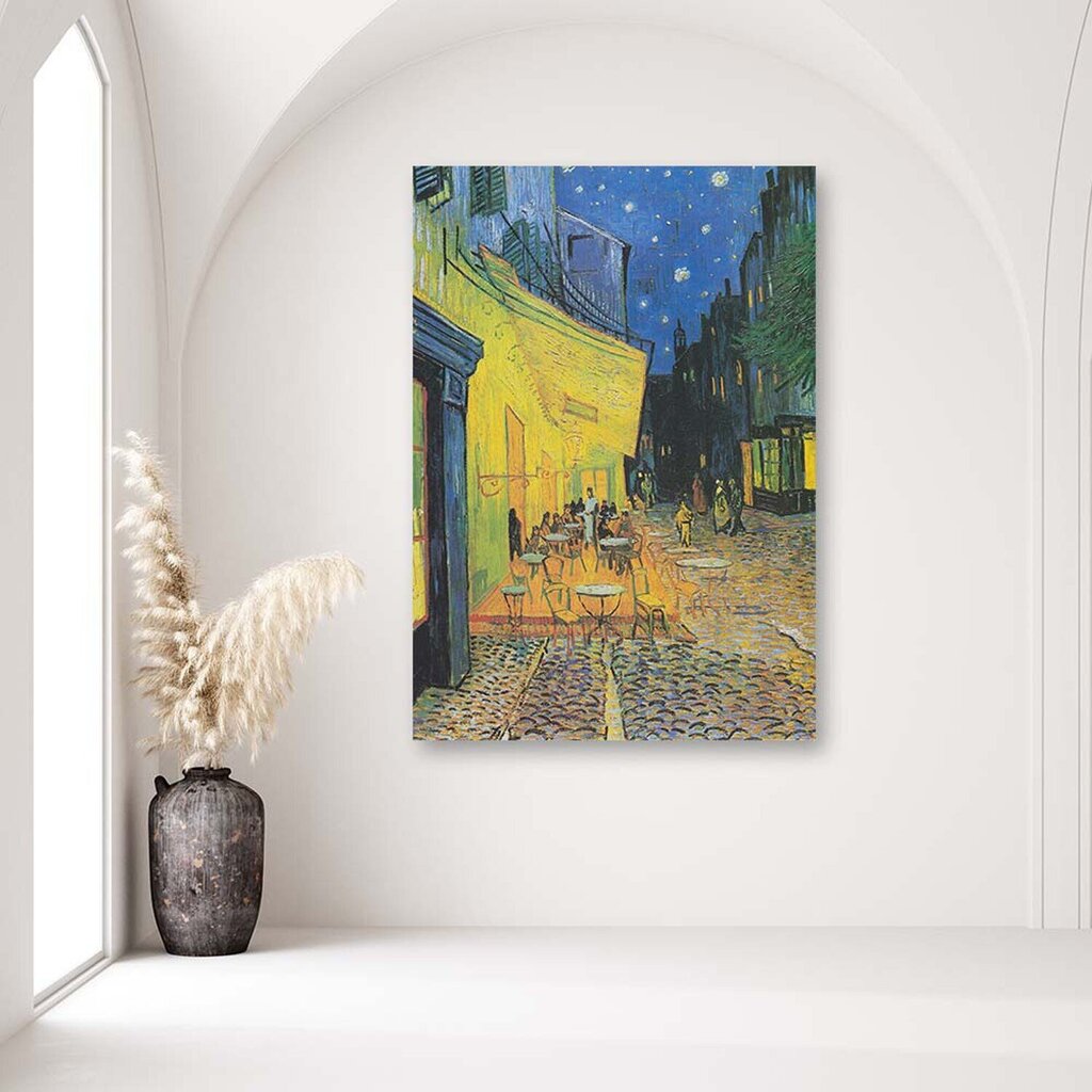Seinapildid, Kohviku terrass öösel - V. van Goghi reproduktsioon hind ja info | Seinapildid | kaup24.ee