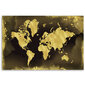 Seinapildid, Kuldne maailmakaart Vintage hind ja info | Seinapildid | kaup24.ee