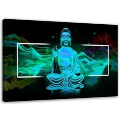 Seinapilt Mediteeriv Buddha цена и информация | Настенные деревянные декорации | kaup24.ee