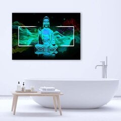 Seinapilt Mediteeriv Buddha цена и информация | Настенные деревянные декорации | kaup24.ee