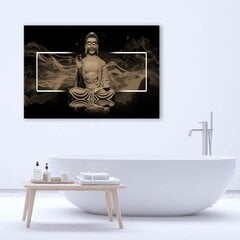 Seinapilt Mediteeriv Buddha цена и информация | Настенные деревянные декорации | kaup24.ee