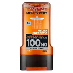 Dušigeel L'Oreal Men Expert Hydra Energetic Taurine meestele 300 ml hind ja info | Dušigeelid, õlid | kaup24.ee