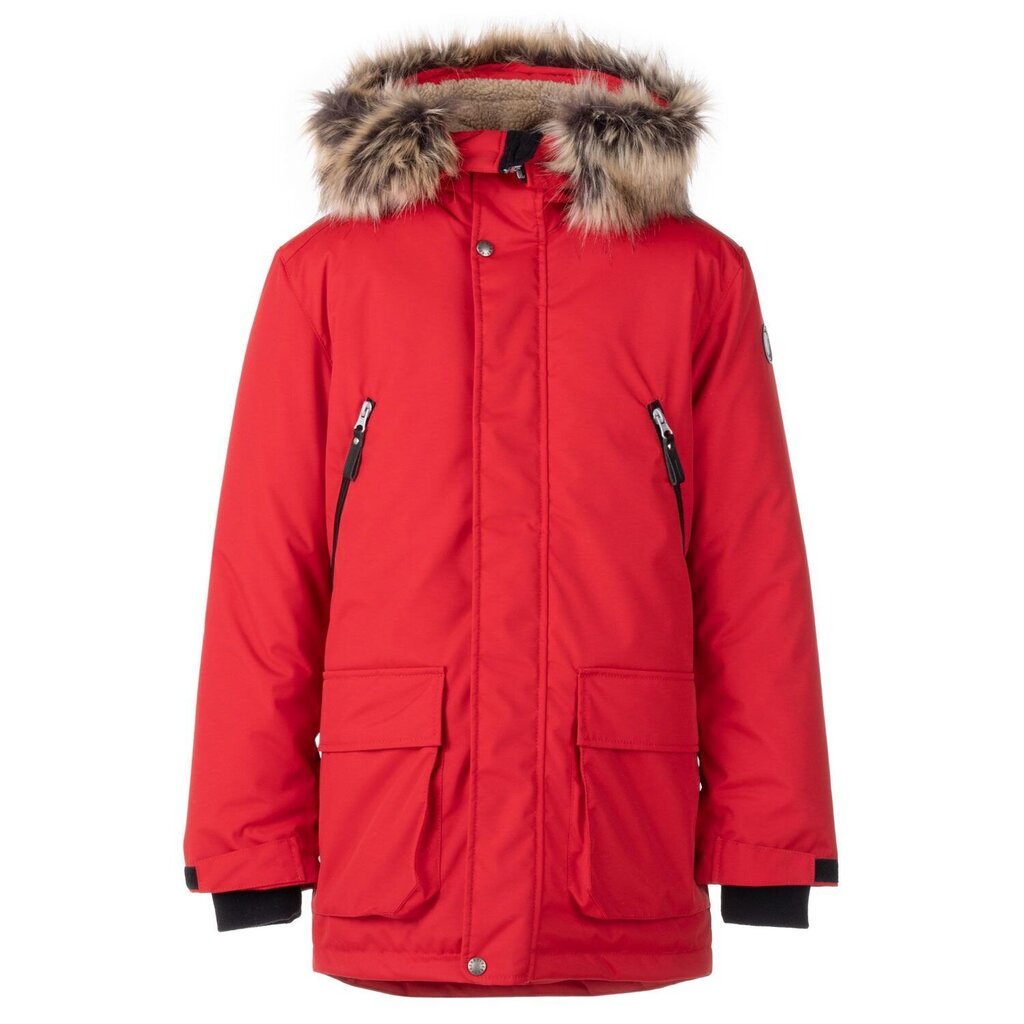 Lenne laste parka 250g Renno 23369 A*622, punane 4741593443114 hind ja info | Poiste joped | kaup24.ee