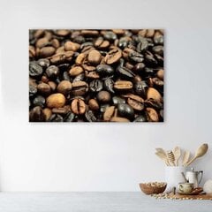 Seinapilt Mustad ja pruunid kohvioad цена и информация | Картины, живопись | kaup24.ee