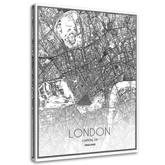Seinapilt Londoni linnakaart hind ja info | Seinapildid | kaup24.ee